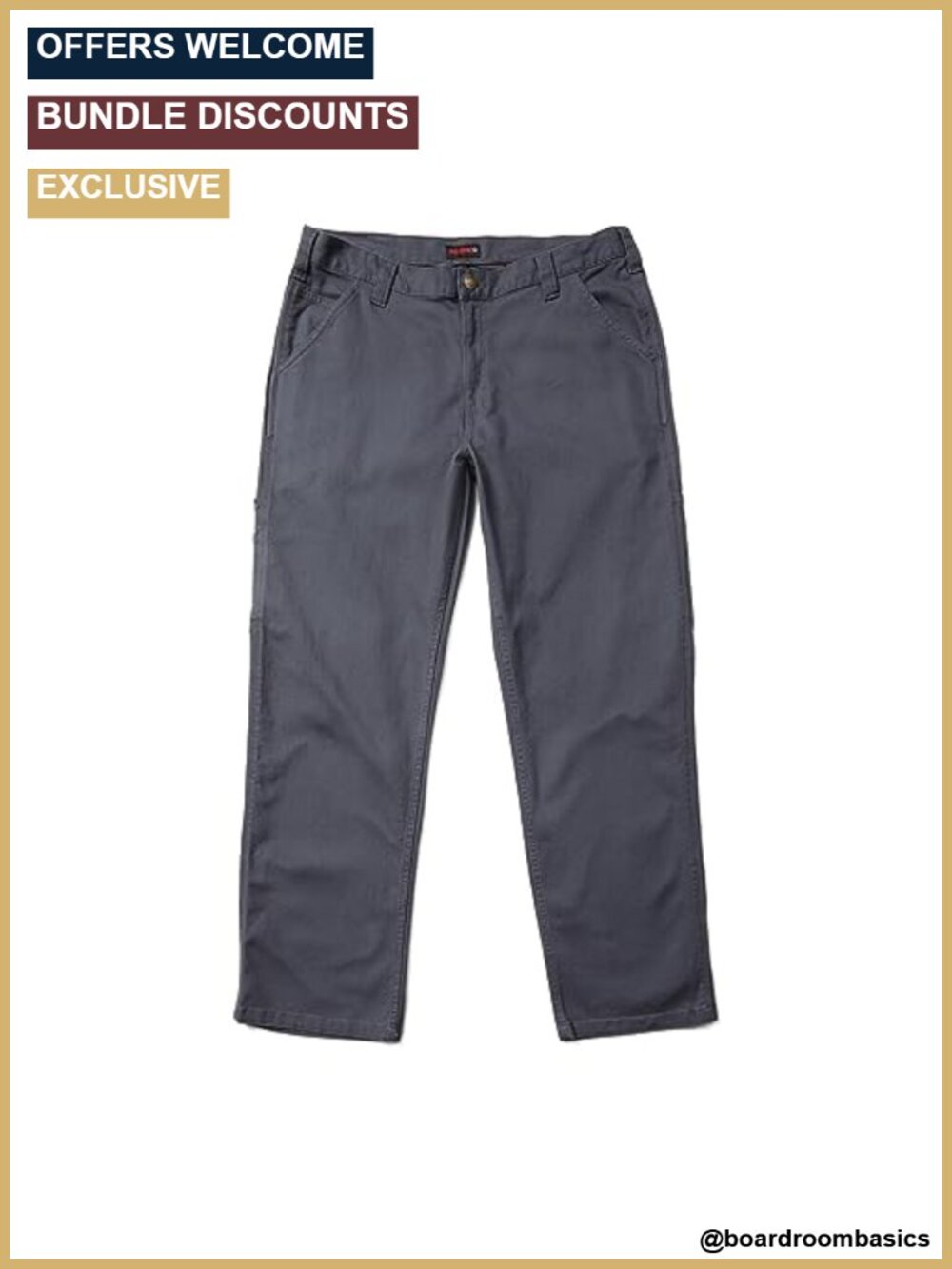 Men's Stretch Cargo Work Pants Relaxed Fit, 8 Pockets